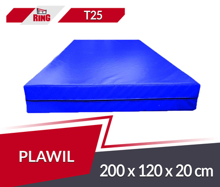 Materac gimnastyczny rehabilitacyjny 200x120x20cm T25 Plawil - Niebieski